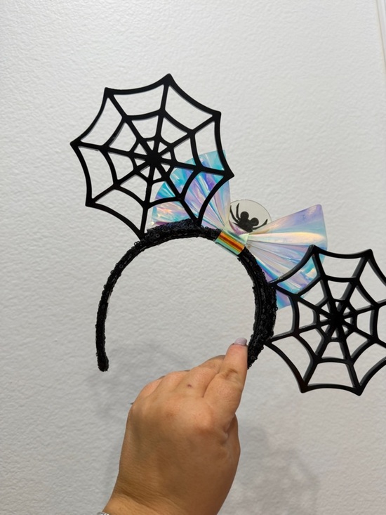 NEW Disney Boxlunch Halloween Spider Web Ears main image 4